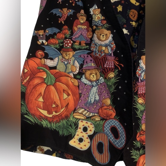 Vintage Halloween themed 90’s teddy bear vest size m/l - Picture 3 of 7